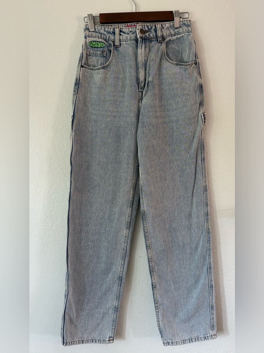 Empyre stone wash denim straightLeg Jeans with Subtle Washed Finish